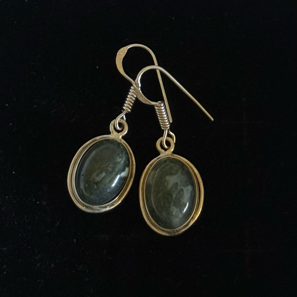 Moss Agate Earrings